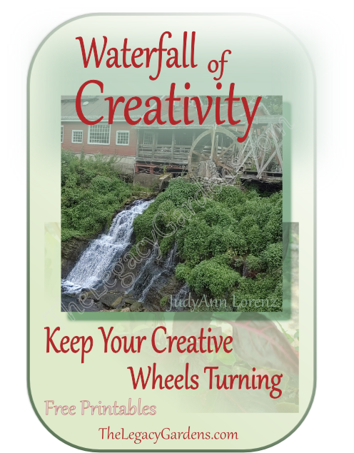 image includes view of historic Ohio mill wheel and water fall