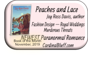 Peaches and Lace, author Joy Ross Davis, Book of the Month November, 2019